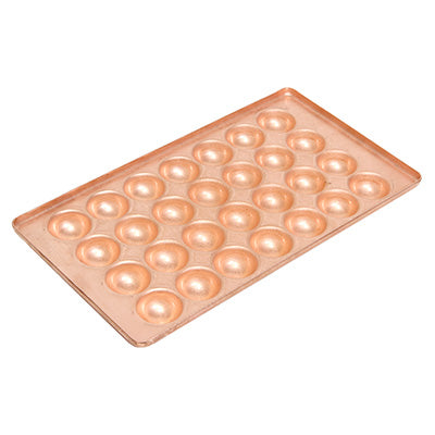たこ焼き銅板 28穴（板厚 2.5mm）小玉 銅たこ – エビスヤ