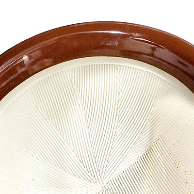 石見焼 硬質スリ鉢(シリコンなし)赤茶色の定番すり鉢 おろし器 日本製