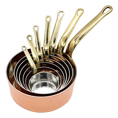 銅製 プチパン 5cm~12cm(少量 ソース 温めたり 盛り付け用 卓上)【ガス専用】日本製