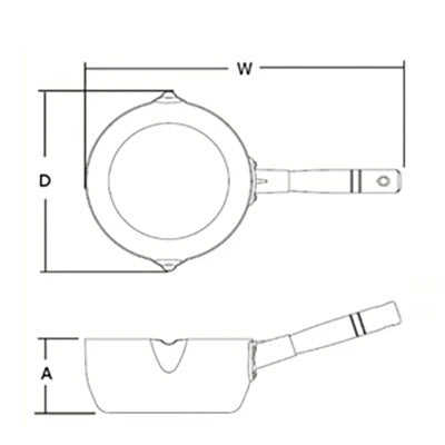 アルミ製 雪平鍋(SS) 両口鍋 ホクア 15cm~ 槌目 熱伝導性 目盛り付【ガス専用】 日本製