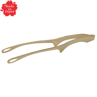 18-0 仙武堂 焼肉トング足付 大 ゴールド日本製