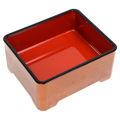 樹脂製 耐熱 象足丼重 (梨地 まり内朱塗) 食洗器対応 日本製 重箱