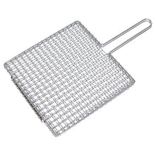 画像をギャラリービューアに読み込む, 焼アミ シングルハンドル合わせ クロームメッキ 30cm×30cm 両面焼き 挟み焼き