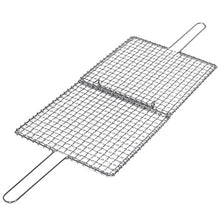 画像をギャラリービューアに読み込む, 焼アミ シングルハンドル合わせ クロームメッキ 30cm×30cm 両面焼き 挟み焼き