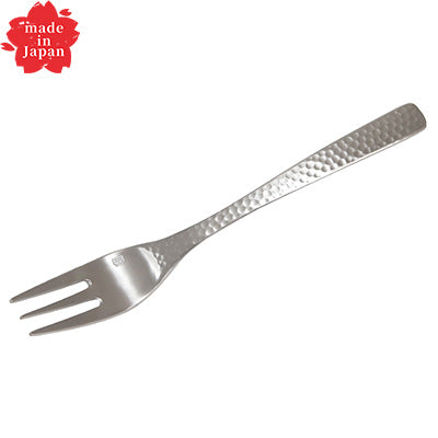 18-8ステンレス製(XM-7) フルーツ フォーク 日本の匠技 槌目デザイン