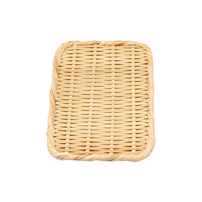 竹製 盆ざる 角 7寸（内寸：13.5cm×19cm）ザル 料理の盛付や食材の保管