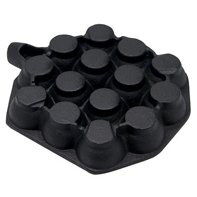 鉄鋳物 たこ焼き器 おやつグルメ まんまるプレート 14穴(片手 木柄付)アイデア次第で色んなおやつが作れる!