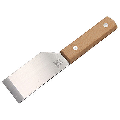 ステンレス製 皮スキ 刃 4.2cm(LT 木柄)たこ焼き 鉄板 カンテキ 清掃 焦げ