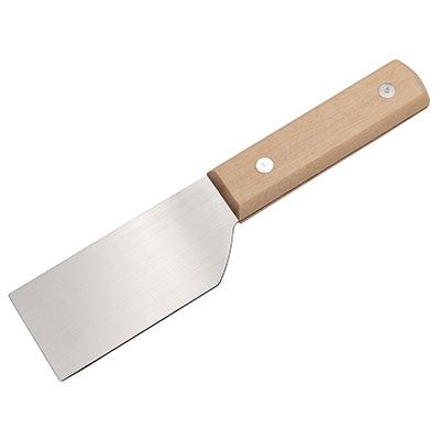 ステンレス製 皮スキ 刃 4.2cm(LT 木柄)たこ焼き 鉄板 カンテキ 清掃 焦げ