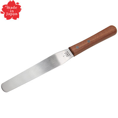 ステンレス製 木柄 パレットナイフ 7インチ（刃 18cm 堺孝行）製菓