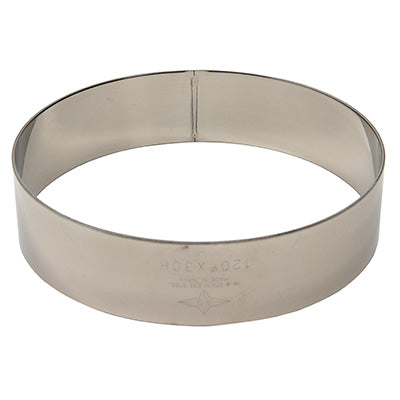 Φ120mm ステンレス製 セルクルリング 高さ30~50mm ケーキ型 製菓道具