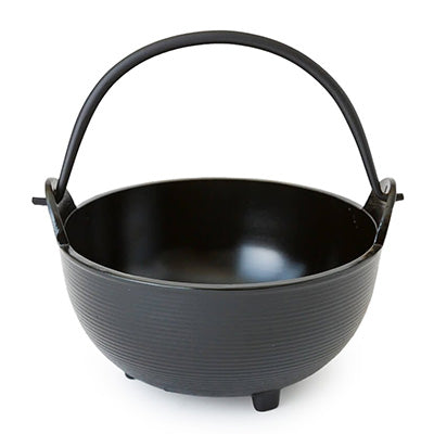 アルミ製 田舎鍋(敷板付)(シリコンフッ素加工)「懐かしい」定番鍋 一人用 日本製