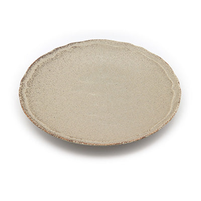 磁器製 超軽量食器 美濃焼 プレート 23cm 2枚セット (電子レンジ・食洗器対応) 日本製 シンプルな和食器 ベージュ