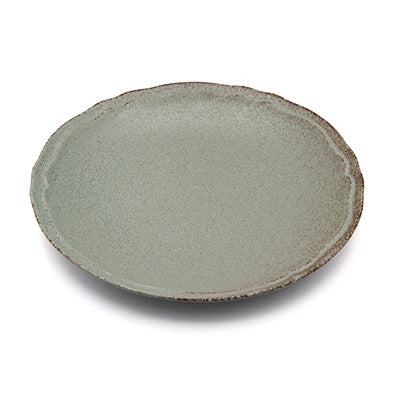 磁器製 超軽量食器 美濃焼 プレート 23cm 2枚セット (電子レンジ・食洗器対応) 日本製 シンプルな和食器 グレー