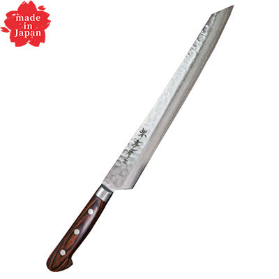 堺孝行 17層ダマスカス 剣型柳刃 (両刃)30cm 日本製