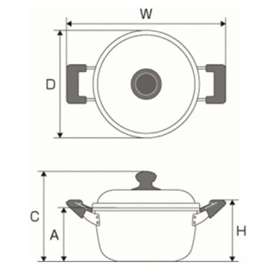純しゅう酸 味づくし 鍋(アルミ) 両手鍋 軽く扱いやすい 煮込み料理や汁物にイイもの長持ち(ガス専用) 日本製