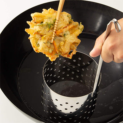 ステンレス製 かき揚げ丼用 リング H 10cm 日本製