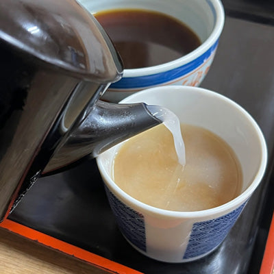 丸湯筒 大 そば湯 蕎麦湯 (500cc)