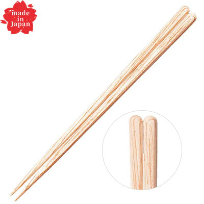 PBT樹脂 六角木目箸 22.2cm (白木調) 食洗器対応 日本製