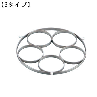 ステンレス製 ゆで麺鍋用リング てぼ