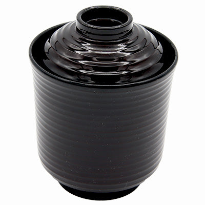 樹脂製 駒筋箸洗椀 溜 耐熱(Φ7.6cm×H10cm・190cc) 小吸椀