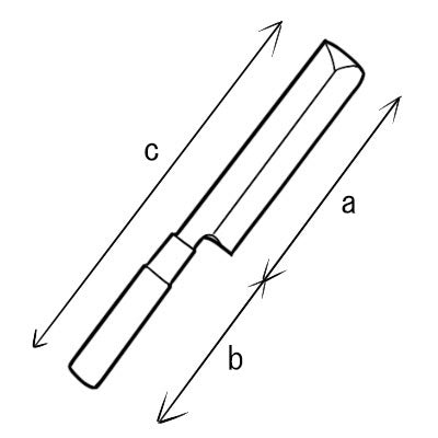 堺孝行 シェフ和包丁薄刃 寸法