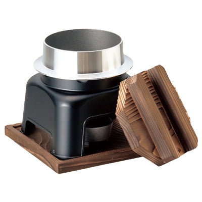 アルミ製 お釜かまどセット 大 1合用 黒木 卓上 釜めし