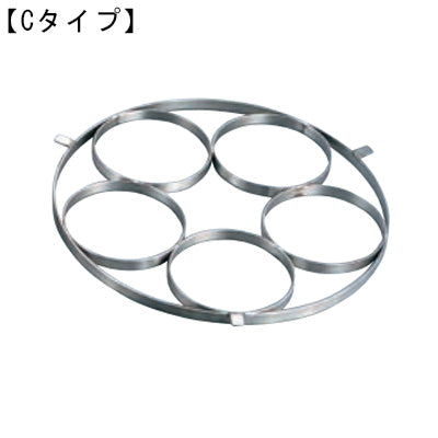 ステンレス製 ゆで麺鍋用リング てぼ