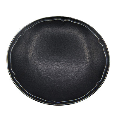 磁器製 超軽量食器 美濃焼 プレート 16cm 2枚セット （電子レンジ・食洗器対応） 日本製 シンプルな和食器 ブラック