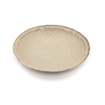 磁器製 超軽量食器 美濃焼 パスタ 22cm 2枚セット （電子レンジ・食洗器対応） 日本製 シンプルな和食器 ベージュ