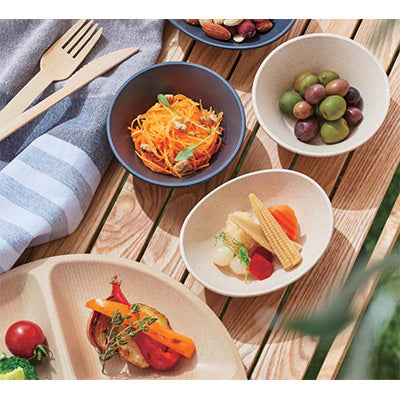 バイオマス メラミン食器 Walna 3ツ仕切プレート ダークブラウン 1枚～ 25cm ウォールナ