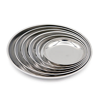 ステンレス製 丸皿 20枚セット（給食皿）食材の仕込みや陳列に使えるお皿 食事用の小皿にも