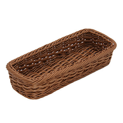 樹脂製 カトラリーバスケット（4人用）ブラウン