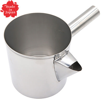 ステンレス製 粉次 蓋なし 大 1.3L（粉ツギ 粉つぎ）お好み焼き たこ焼 鉄板焼き 生地　日本製