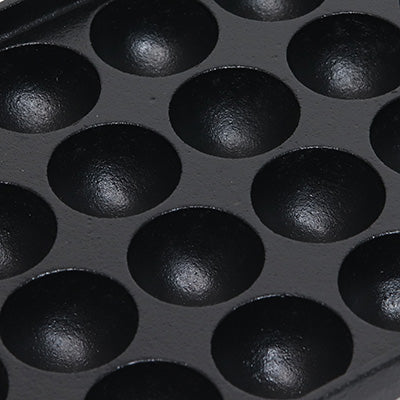 鉄 3丁用 カンテキのみ（引出無）+たこ焼き鉄板 28穴（フチ高）3枚のセット　（ガス種を必ずお選び下さい）※配送２個口