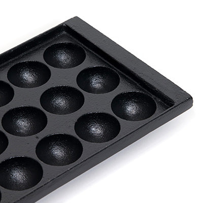 たこ焼き鉄板 18穴（フチ高）大玉 イモノ 渕高