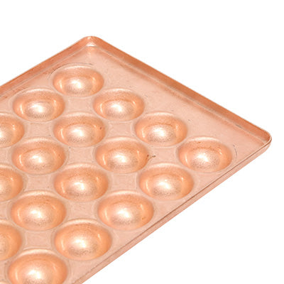 たこ焼き銅板 28穴（板厚 2.5mm）小玉  銅たこ