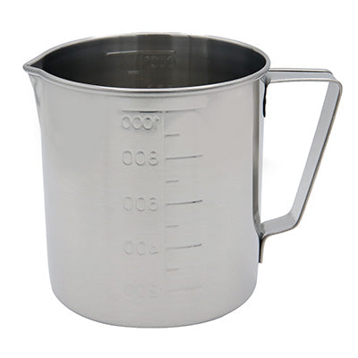 18-8ステンレス製 計量カップ (200cc～5000cc)（口付 水マス）