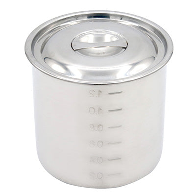 寸胴鍋・丸 キッチンポット(目盛付・モリブデン SUS316)