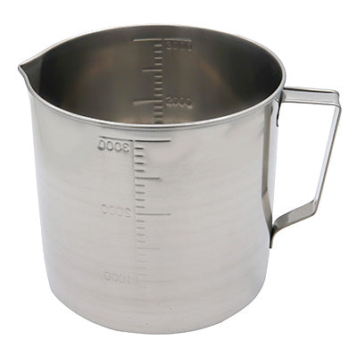 18-8ステンレス製 計量カップ (200cc～5000cc)（口付 水マス）