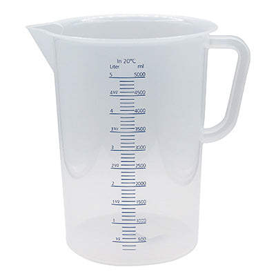 ドイツ製 水マス 計量カップ ポリプロピレン 白PC (250cc～5000cc)