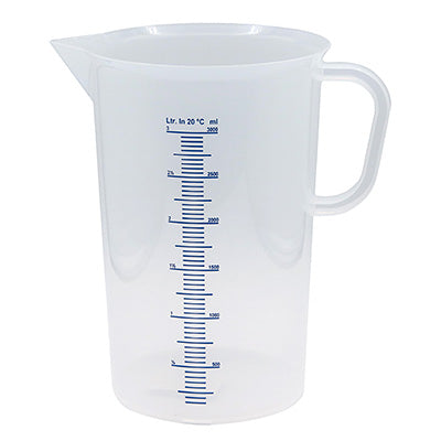 ドイツ製 水マス 計量カップ ポリプロピレン 白PC (250cc～5000cc)