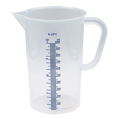 ドイツ製 水マス 計量カップ ポリプロピレン 白PC (250cc～5000cc)