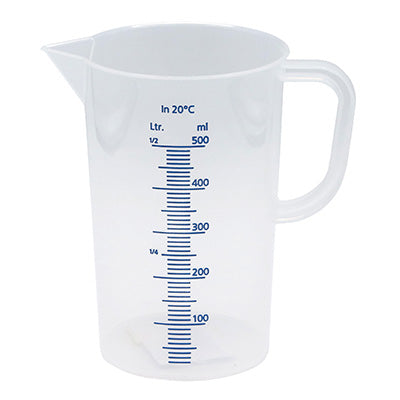 ドイツ製 水マス 計量カップ ポリプロピレン 白PC (250cc～5000cc)