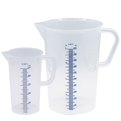 ドイツ製 水マス 計量カップ ポリプロピレン 白PC (250cc～5000cc)