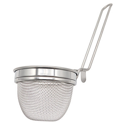 18-8ステンレス製 共柄 ミニみそこし　こし器 お味噌汁 引っ掛けれる