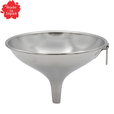18-8ステンレス製 ロート 漏斗  （開口部 12cm～  注ぎ口 Φ1cm～）口の狭い瓶への詰め替えに最適　日本製