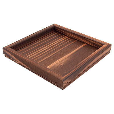 アルミ いろはこんろ（黒）網・炭入・焼杉板セット　小 大