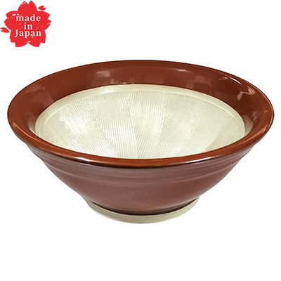 石見焼 硬質スリ鉢（シリコンなし）赤茶色の定番すり鉢　日本製