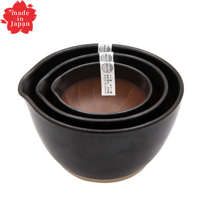 すり鉢 もとしげ （黒マット）潰す、擦る、和える キッチンからそのまま食卓へ 　日本製